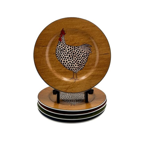 Warren Kimble by Sakura Country Quartet Salad Dessert Plates Set of 5 - Picture 1 of 6